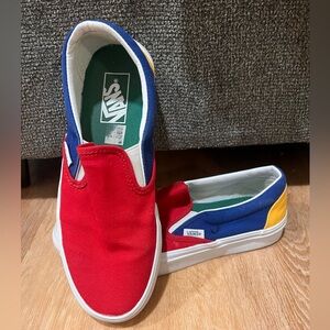 3 colored vans,  Super cute, Gently worn.